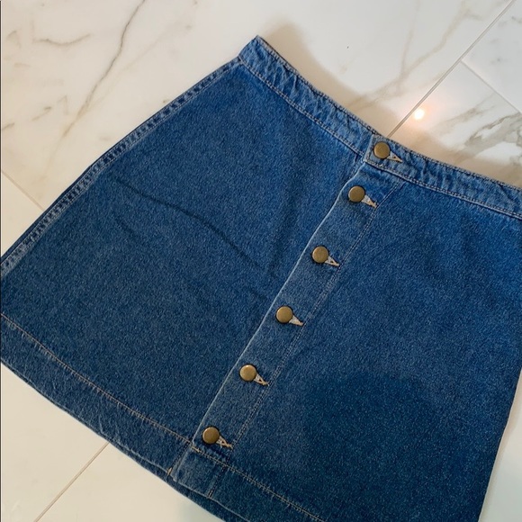 American Apparel button down denim skirt - Picture 3 of 7